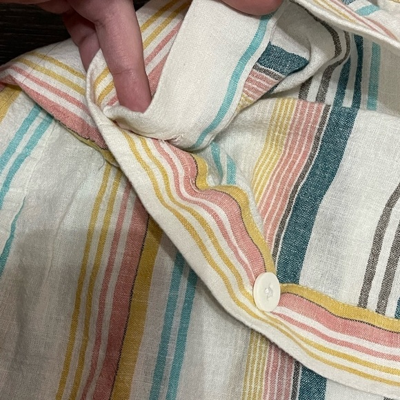 Chaps Side Ruffle Pastel Wrap Midi Skirt size XXL - Picture 4 of 8